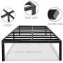 Queen Bed Frame 18 Inch High Bedframe Tall No Boxes Spring Needed With Storage Metal Platform Size Queen Bed Frame 18 Inch High Bedframe Tall No Boxes Spring Needed With Storage Metal Platform Size