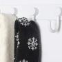 Dseap Over The Door Hook Hanger, Heavy Duty Over The Door Towel Rack Coat Rack for Clothes Hat Towel, White