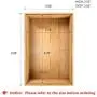 Drawer Organizer Bamboo Storage Boxes - for Kitchen Bathroom Office Desk Wooden Stackable Tray 9x6x2.5inch