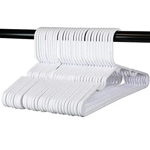30 Premium Childrens Hangers, Very Durable Heavy Duty Tubular Hangers, Made in The USA to Last a Lifetime! Designed to Fit for Children and Babies Value Pack of 30 - White