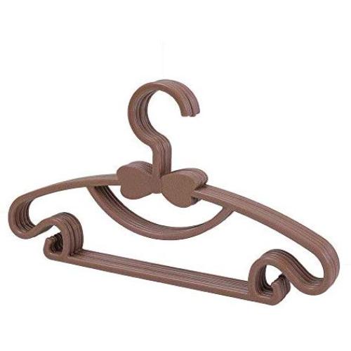 vmree Children Kids Plastic Coloured Coat Hangers Bow Clothes Hanger Kids Children Pet
