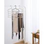 HJYPYJ Magic Clothes Hangers,Multi-Layer Space-Saving Organizer Hangers,Household Multifunction Trouser Hangers, No Glitches/Gray / 10 Pcs