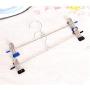 10pcs Stainless Steel Clip Stand Hanger Pants Skirt Kid Clothes Adjustable Pinch Grip Cabide Hangers for Clothes Random Color