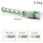 TOPBATHY Wall Mount Clothes Hanger Plastic Drying Rack Multi Function 5 Holes Hook Rod Hanger Holder Closet Organizer for Home Kitchen Bedroom (Green)