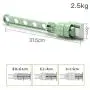 TOPBATHY Wall Mount Clothes Hanger Plastic Drying Rack Multi Function 5 Holes Hook Rod Hanger Holder Closet Organizer for Home Kitchen Bedroom (Green)