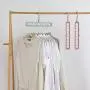 Iusun Hangers - 5Pcs Hanger Clothes 9 Hole Towel Hook Closet Organizer Plastic Storage Rack -for Clothing Pants Scarves Tie Pajamas Hangers Finishing Frame Hanger