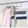 [Merlove] 5 Layers S Shape Multifunctional Clothes Hangers Pants Storage Hangers Rack