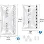 TAILI Hanging Vacuum Space Saver Bags for Clothes, Set of 4 (2 Long 53"x27.6", 2 Short 41.3"x27.6"),Vacuum Seal Storage Bag Clear Bags for Suits, Dress or Jackets, Closet Organizer TAILI Hanging Vacuum Space Saver Bags for Clothes, Set of 4 (2 Long 53"x27.6", 2 Short 41.3"x27.6"),Vacuum Seal Storage Bag Clear Bags for Suits, Dress or Jackets, Closet Organizer