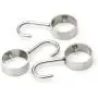 Pxyelec Stainless Steel Bathroom Clothes Coat Hanging Hook Hanger for 1.25 inch / 32mm Dia Rod Tube Pipe, Pack of 10 Pxyelec Stainless Steel Bathroom Clothes Coat Hanging Hook Hanger for 1.25 inch / 32mm Dia Rod Tube Pipe, Pack of 10