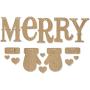 ADORNit, DIY Wood Swag Banner Hanger, Home Decoration - Merry