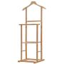 Wood Valet Stand Coat Rack Executive Clothes Suit Hanger