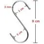 D-buy 20 Pack Heavy Duty S Hooks Stainless Steel S Hooks S Shaped Hooks 3.5 inch Metal Hooks for Hanging Hanging Hook for Kitchen, Bathroom, Bedroom and Office