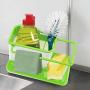 Hengory 2-in-1Kitchen Sink Sponge Holder Dish Cloth Hanger ABS Kitchen Sink Organization Basket for Sponges Dishcloth Kitchen In Sink Caddy Kitchen Sink Storage Organizer
