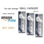 WALL Hanger-Wall Mount Hanging kit -Clothes,Coat Hangers- No Damage Wall Suction Hangers-Gel type Hook-Without Nails Organizer-Easy Install-4 Hanger Holder-Allowable Load 4.4LB, 7.9&quotX3.9"(3p/1set)