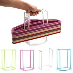 Lucky Fitness 1pcs plastic organizer clothes hanger holder stacker storage rack home storage organza tion hangers