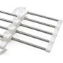 Flurries Folding Pants Hangers, Stainless Steel S-Shape Trousers Clothes Organizer Closet Space Saving for Pants Jeans Scarf Silver Slack