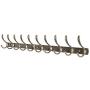 Dseap Wall Mounted Coat Rack: 16" Hole Spacing, 37-1/4&quotLong, 10-Hooks, Coat Hooks for Hanging Coats Clothes Towel, Wall Hat Rack, Hook Rail, Bronze