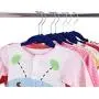 TQVAI 30 Pack Kids Velvet Hangers Non Slip Space Saver with 16-PCS Clothes Size Dividers and Pen - Navy Blue