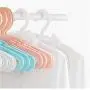 10pcs Random Color U Multifunctional Cloth Hanger Drying Rack Storage Rack Bathroom Rack Traceless Closet Space Saver Clothes Rack Decoration