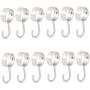 uxcell Wardrobe Clothes Coat Kitchenware Hook Hanger 12pcs for 32mm Dia Rod