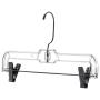 Mainetti 5131 Clear Plastic Hangers with 360 Swivel Metal Hook and Sturdy Metal Non-Slip Padded Clips, Great for Pants/Skirts/Slacks/Bottoms, 14 Inch (Pack of 10) Mainetti 5131 Clear Plastic Hangers with 360 Swivel Metal Hook and Sturdy Metal Non-Slip Padded Clips, Great for Pants/Skirts/Slacks/Bottoms, 14 Inch (Pack of 10)