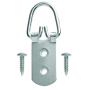 HangZ 10009B 2-Hole D-Ring Picture Hangers (50 Pack), 75Lb, Nickel