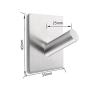 Sumnacon Stainless Steel Bathroom Towel Hook, 3M Stick Wall Hooks Clothes Hangers Holder for Home Kitchen Coats Hats Keys Bags (Type 1)