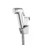 UMIRIO Removable Handheld Bidet Sprayer Holder Hanger Shower Head Holder Toilet Stainless Steel Wall Mount Hanging Bracket Hook Holder Mounted on Toilet Tank Bathroom Spray Attachment Chrome