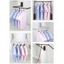 Hanger Adopts Pneumatic Buffer System Wardrobe Clothes Hanger Rail Adjustable Width Strong Load Capacity Horizontal Position Alumina Tube Aluminum Alloy Tube + Plastic (Color : Silver)