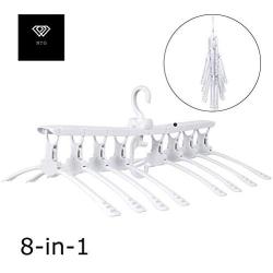 NTG Elements Space Saving Foldable Hangers｜Multifunctional Strong Durable Closet Organizer｜Premium Upgrated Anti Slip Design｜Space Saver Hanger for Clothes｜Perfect Drying Rack