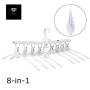 NTG Elements Space Saving Foldable Hangers｜Multifunctional Strong Durable Closet Organizer｜Premium Upgrated Anti Slip Design｜Space Saver Hanger for Clothes｜Perfect Drying Rack