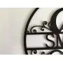 Personalized Last Name Family Sign Outdoor Initial Split Letter Laser Cut Custom House Decorations Monogram Hanging Front Door Wreath Wedding Gift Hanger Garden Housewarming Circle Wood Metal Acrylic