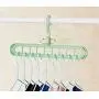 Peiyu Clothes Hanger Multi-Function Nine-Hole Magic Wardrobe Drying Rack Storage Clothes Organizer for Home (5 pcs) Peiyu Clothes Hanger Multi-Function Nine-Hole Magic Wardrobe Drying Rack Storage Clothes Organizer for Home (5 pcs)