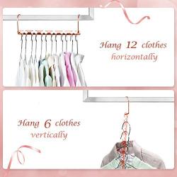 HOUSE DAY Magic Hangers Space Saving Hangers for Clothes Hangers Space Saving Wardrobe Clothing Hanger Oragnizer Closet Space Saver Hangers (8 Pack)
