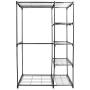Leoneva Supreme 3-Tiers Garment Rack Clothes Hanging Rack with Hanger Bar Wheels (5 Tier-2 Hanging Rods, Black)