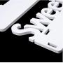 2pcs White Home Wall Hook Door Holder Shelf Household Supplies Coat Hat Key Bag Clothes Hanger Storage Rack Bedroom Decoration