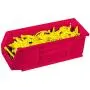 Akro-Mils 30224 Plastic Storage Stacking Hanging Akro Bin, 11-Inch by 4-Inch by 4-Inch, Red, Case of 12