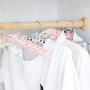 New 1set / 5pcs Clothes Hanger Colorful Blossom Sponge Padded Clothes Hanger Rack for Clothes Clothes Rack Wardrobe