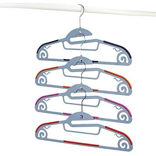 Iddefee Clothes Hanger Pack of 10 Plastic Hangers Durable Clothes Hangers with Non-Slip Pads Space Saving for Bedroom Closet Multifunctional Hanger Pants Hangers (Color : Random, Size : 41.5230.5cm) Iddefee Clothes Hanger Pack of 10 Plastic Hangers Durable Clothes Hangers with Non-Slip Pads Space Saving for Bedroom Closet Multifunctional Hanger Pants Hangers (Color : Random, Size : 41.5230.5cm)