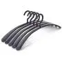 Seamless Curved Anti-Slip Wide Shoulder Thick Adult Plastic Hangers Shirt Hanger Clothes Hanging 20 Pack FANJIANI
