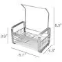 TuuTyss Stainless Steel Sink Caddy Sink Organizer,Holds Sponge for Kitchen Sink with Dish Cloth Hanger Soap Holder Rack TuuTyss Stainless Steel Sink Caddy Sink Organizer,Holds Sponge for Kitchen Sink with Dish Cloth Hanger Soap Holder Rack