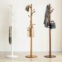 SWEET&HONEY Cloth hanger rack stand Tree hat hanger holder Free standing Solid wood coat rack Floor hanger For bedroom Living room Hall-10-hooks-C 40x180cm(16x71inch)