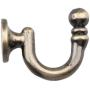 Jili Online 2 Pieces Metal Curtain Tieback Hooks Wall Door Clothes Hats Hangers - Bronze, 38x30x16mm