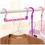 10pcs 5-Hole Space Saving Plastic Clothes Hanger Hanging Organizer Windproof Multi-Port Hook Random Color 10pcs 5-Hole Space Saving Plastic Clothes Hanger Hanging Organizer Windproof Multi-Port Hook Random Color