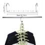 NUOCHEN 12 Pack Metal Magic Hangers,Space Saving Hangers Multifunctional Clothes Hangers Stainless Steel Magic Hanger Cascading Hanger Updated Hook Design Closet Organizer Hanger