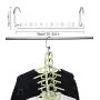 NUOCHEN 12 Pack Metal Magic Hangers,Space Saving Hangers Multifunctional Clothes Hangers Stainless Steel Magic Hanger Cascading Hanger Updated Hook Design Closet Organizer Hanger NUOCHEN 12 Pack Metal Magic Hangers,Space Saving Hangers Multifunctional Clothes Hangers Stainless Steel Magic Hanger Cascading Hanger Updated Hook Design Closet Organizer Hanger