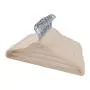 TQVAI 50 Pack Cascading Velvet Hangers Chrome Swivel Hooks Ultra Thin No Slip Clothes Hangers, Ivory TQVAI 50 Pack Cascading Velvet Hangers Chrome Swivel Hooks Ultra Thin No Slip Clothes Hangers, Ivory