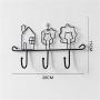 HANXIAODONG Wall Mounted Coat Hook for Bathroom Kitchen Office Wall Mount Coat Hook, Hook Wall Mounted Clothes Hanger for Coat Hat Towel Bag Keys,for Office/Kitchen/Bedroom/Bathroom