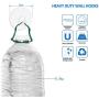 BABALA Heavy Duty Wall Hooks - Eco-Friendly Magic No-Glue Silicone Hooks Transparent Nail Free Wall Hangers Waterproof Reusable Strong Utility Hooks for Kitchen, Bathroom, Coat, Towel, Keys (Hooks)
