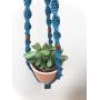 Macrame Plant Hanger // Hand cut copper beads Hanger // Christine